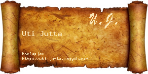 Uti Jutta névjegykártya
